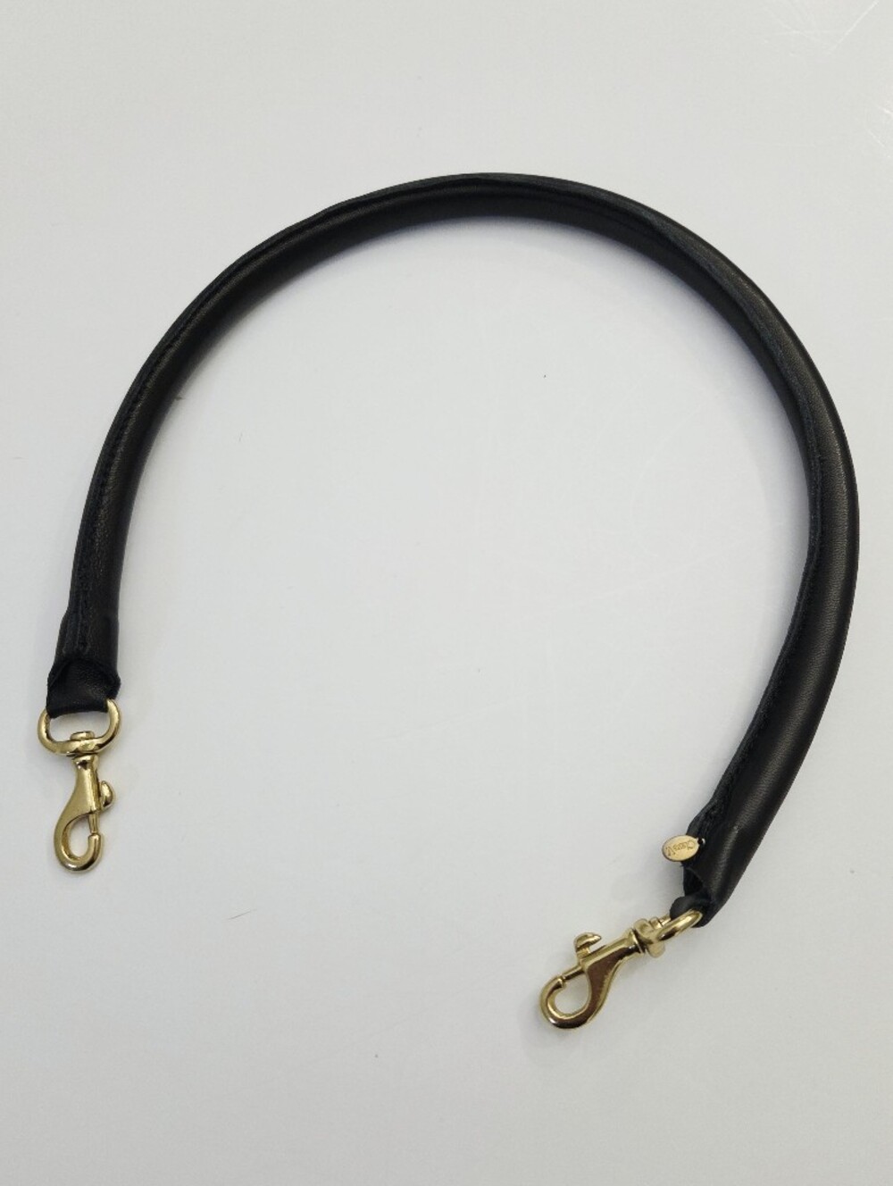 CLARE V SHORTIE STRAP - BLACK TUBULAR LEATHER - Picture 3 of 5